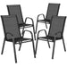 Alamont Home - Brazos Patio Chair (set of 4) - Black