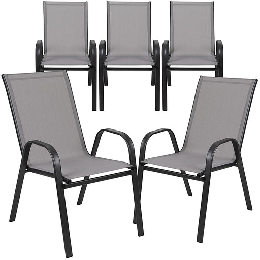 Alamont Home - Brazos Patio Chair (set of 5) - Gray