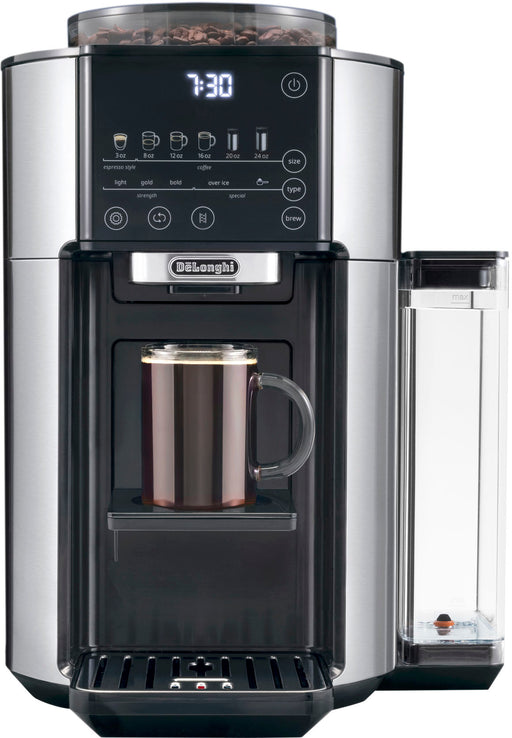 De'Longhi - TrueBrew Automatic Single Serve 8 oz to 24 oz Coffee Maker with Bean Extract Technology - Stainless Steel