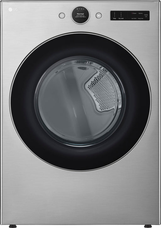 LG - 7.4 Cu. Ft. Smart Gas Dryer with Steam and Sensor Dry - Graphite Steel