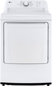 LG - 7.3 Cu. Ft. Gas Dryer with Sensor Dry - White