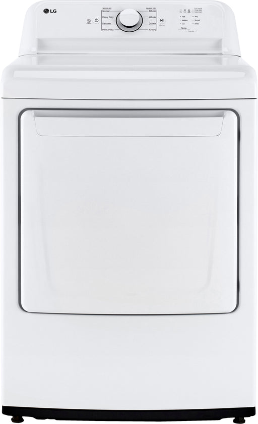 LG - 7.3 Cu. Ft. Smart Electric Dryer with Sensor Dry - White