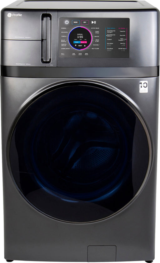 GE Profile - 4.8 cu. ft. UltraFast Combo Washer  Dryer with Ventless Heat Pump Technology - Carbon Graphite