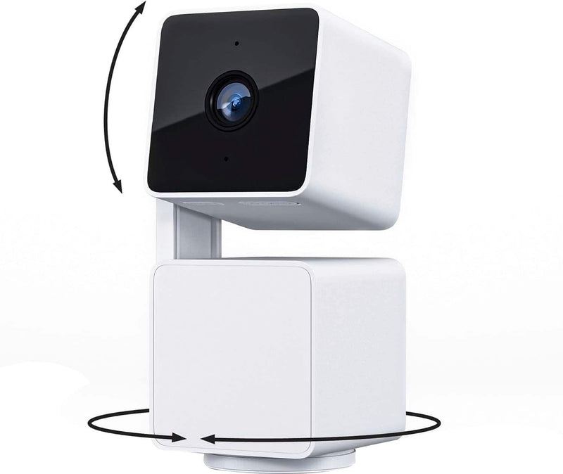 Outdoor Security Camera Wyze Cam Pan v3 - 1080p WiFi Pan Tilt Zoom Smart Camera with Color Night Vision - White