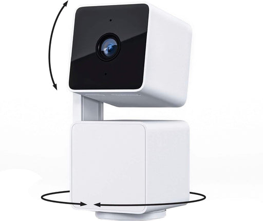 Outdoor Security Camera Wyze Cam Pan v3 - 1080p WiFi Pan Tilt Zoom Smart Camera with Color Night Vision - White
