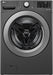 LG - 5.0 Cu. Ft. Front Load Washer with 6Motion Technology - Middle Black