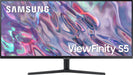 Samsung - 34 ViewFinity S5 Ultrawide QHD 100Hz AMD FreeSync Monitor with HDR10 (DisplayPort HDMI) - Black