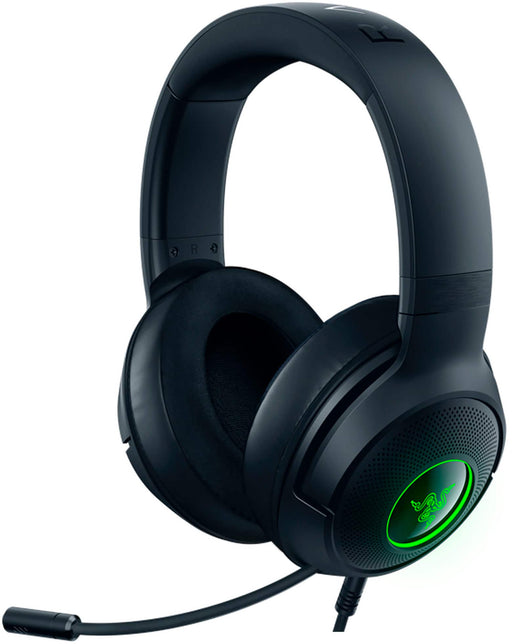 Razer - Kraken V3 X Wired Over-the-Ear Gaming Headset for PC Mac and Playstation 4 - Black