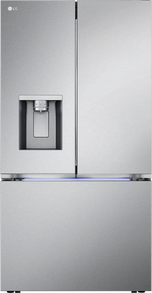 LG - 36-in Wide Counter-Depth MAX 25.5 Cu. Ft. French Door Smart Refrigerator with Four Kinds of Ice - Stainless Steel