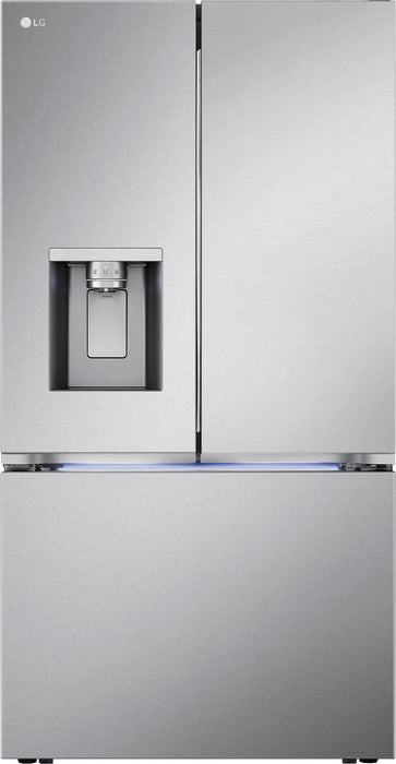 LG - 25.5 Cu. Ft. French Door Counter-Depth Smart Refrigerator with Four Kinds of Ice - Stainless Steel