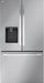 LG - 25.5 Cu. Ft. French Door Counter-Depth Smart Refrigerator with Dual Ice - Stainless Steel