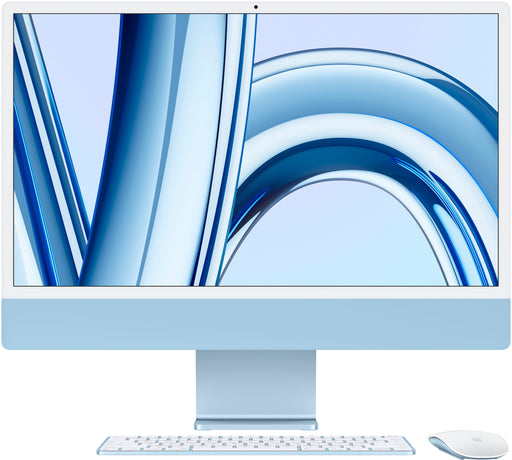 Apple - iMac 24" All-in-One - M3 chip - 8GB Memory - 256GB (Latest Model) - Blue