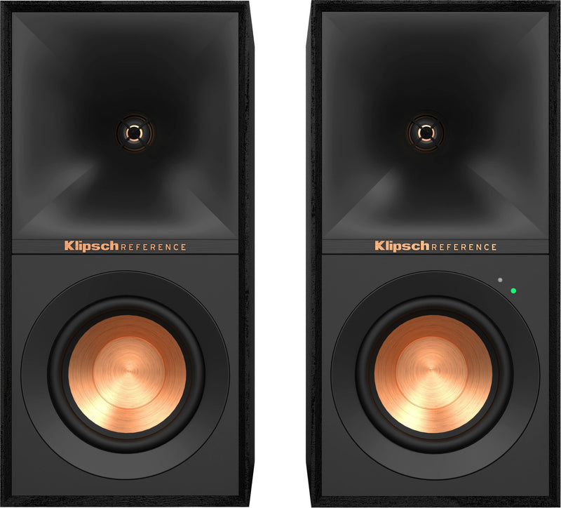 Klipsch - R-40PM Reference Series 4" 35W 2-Way Powered Speakers (Pair) - Black