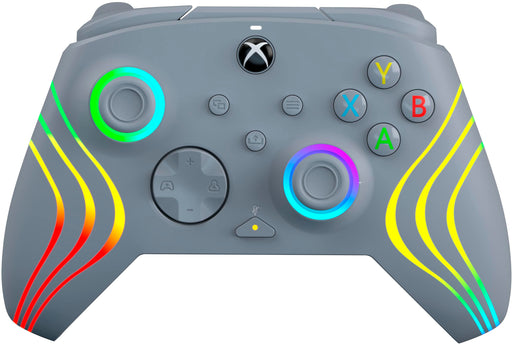 PDP - Afterglow Wave Wired LED Controller Customizable/App Supported For Xbox Series XS Xbox One  Windows 10/11 PC - Gray