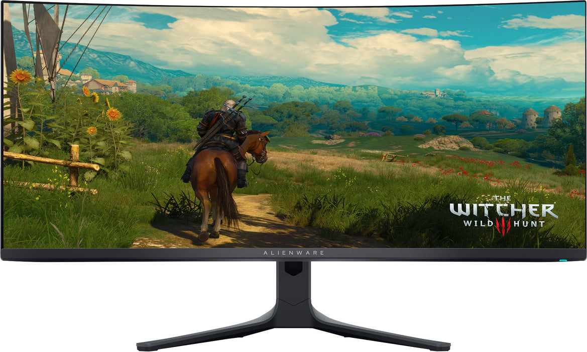 Alienware - AW3423DWF 34" Quantum Dot OLED Curved Ultrawide Gaming Monitor - 165Hz - AMD FreeSync Premium Pro - VESA - HDMIUSB - Dark Side of the Moon