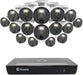 Swann Master Series Home 16-Channel 16-Camera 4K HD Indoor/Outdoor PoE Wired 2TB HDD NVR Security Surveillance System - Black