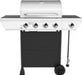 Nexgrill - 4 Burner + Side Burner Cart Gas Grill - Black