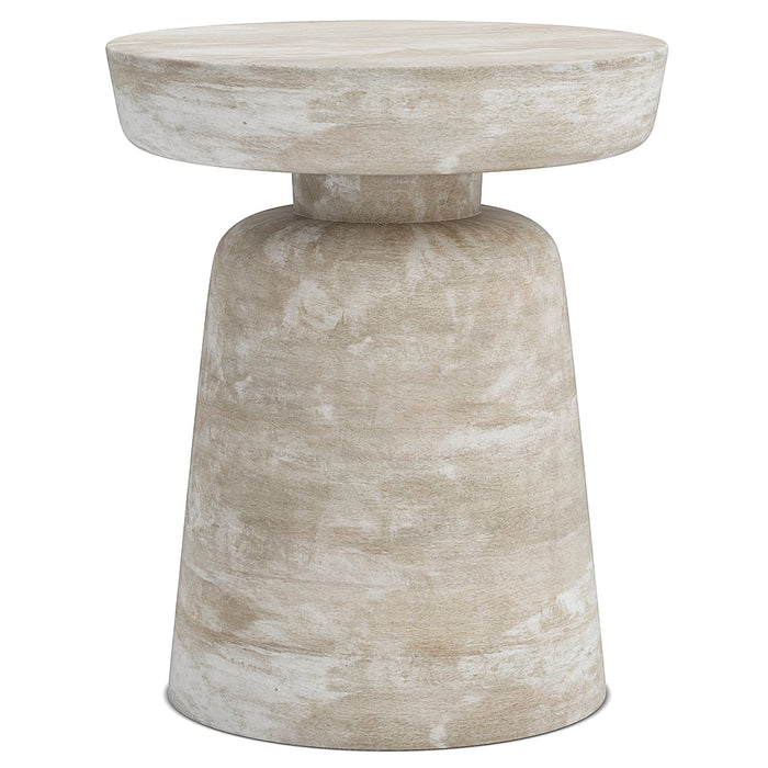 Simpli Home - Robbie Accent Table - Distressed White Wash