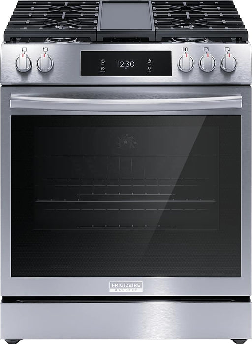 Frigidaire - Gallery 6.0 Cu. Ft. Slide-In Gas Total Convection Range - Stainless Steel