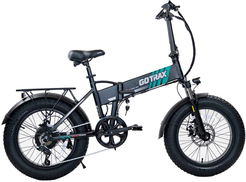 GoTrax - Z4 PRO Foldable Ebike w/ up to 40mi Max Operating Range and 28 mph Max Speed - Black
