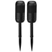 iLive - Portable Wireless Waterproof Speakers with Removable Stakes (Pair) - Black