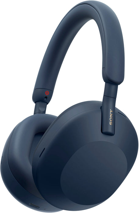 Sony - WH1000XM5 Wireless Noise-Canceling Over-the-Ear Headphones - Blue