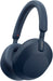 Sony - WH1000XM5 Wireless Noise-Canceling Over-the-Ear Headphones - Blue