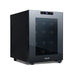 NewAir - Shadow T-Series 12-Bottle Wine Cooler with Triple-Layer Tempered Glass Door and Ultra-Quiet Thermoelectic Cooling