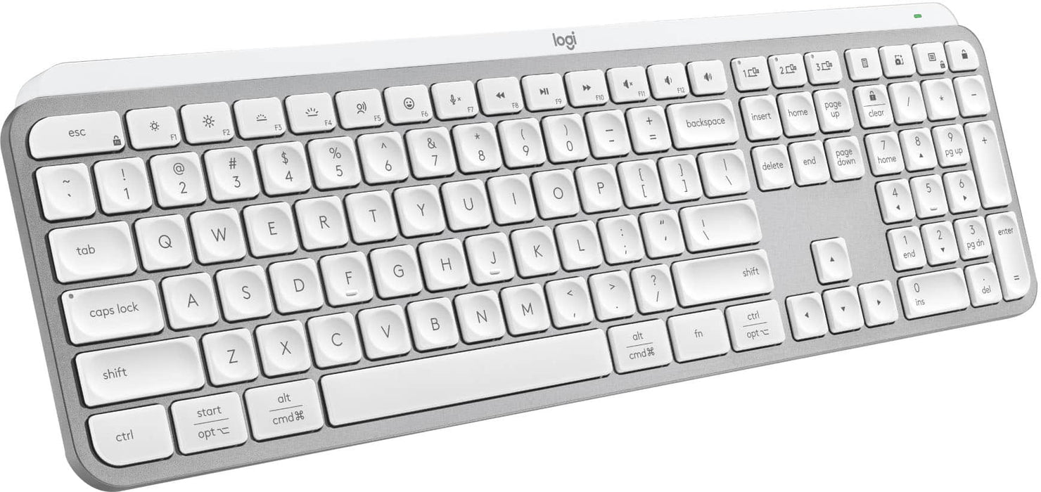 Logitech MX Keys S Wireless Keyboard Pale Gray - keyboard - low profile - pale gray Input Device