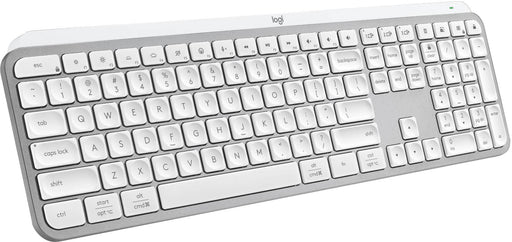 Logitech - MX Keys S Universal Full-size Wireless Scissor Keyboard for PC and Mac with Backlit keys - Pale Gray