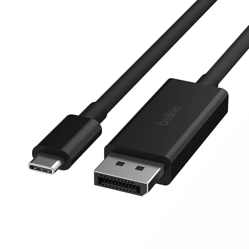 Belkin - USB-C to DisplayPort 1.4 Cable 6.6ft 8K60Hz or 4K144HZ - BLACK