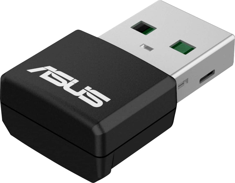 ASUS - USB-AX56 Nano AX1800 Dual-Band Wi-Fi 6 USB Network Adapter - Black