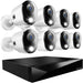 Night Owl - 12 Channel 8 Camera Wired 2K 1TB DVR Security System with 2-way Audio - White