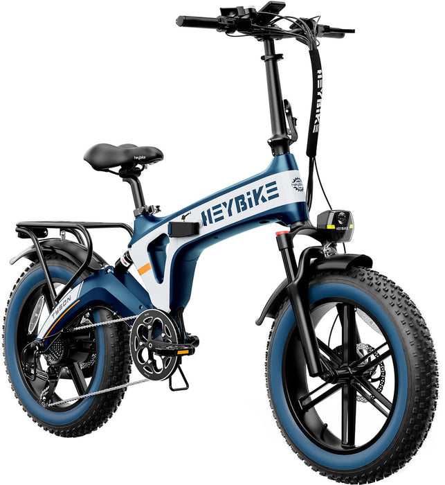 Heybike - Tyson Foldable E-bike w/ 55mi Max Operating Range  28 mph Max Speed - Blue