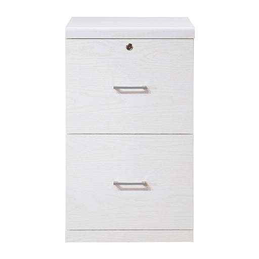 OSP Home Furnishings - Alpine 2-Drawer Vertical File with Lockdowel Fastening System - White