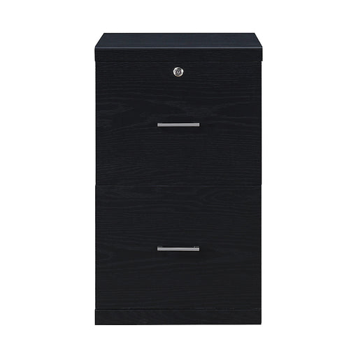 OSP Home Furnishings - Alpine 2-Drawer Vertical File with Lockdowel Fastening System - Black