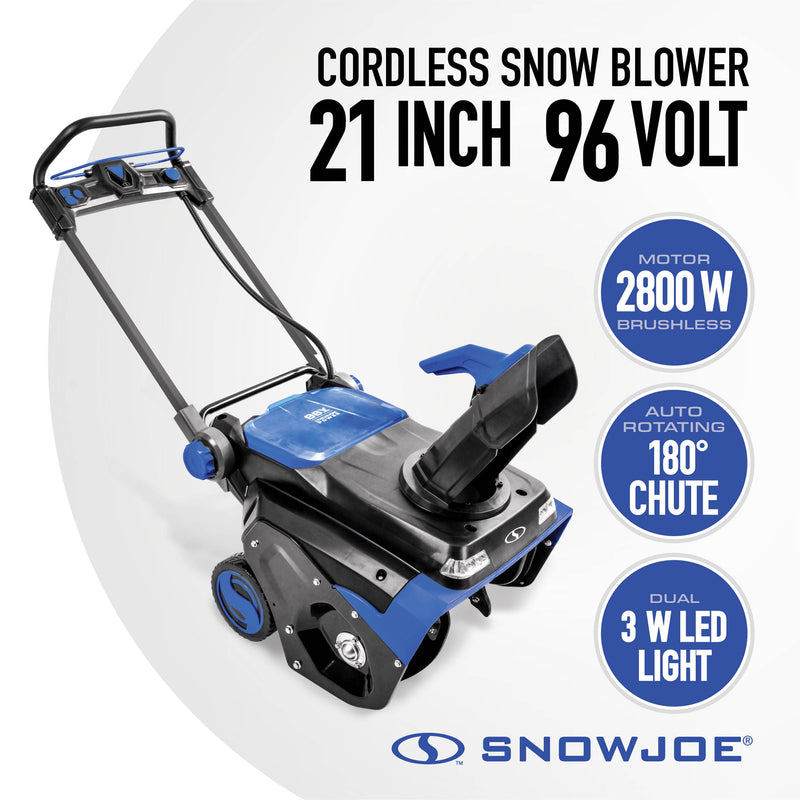 Snow Joe 24-volt 21-in Single-stage Push Battery Snow Blower (Battery Not Included) (Charger Not Included)
