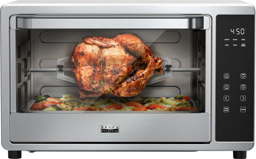 bella PRO - 6-Slice Air Fryer Toaster Oven with Rotisserie - Stainless Steel