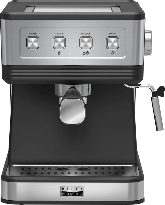 Bella Pro Series - Espresso Machine with 20 Bars of Pressure - Stainless Steel