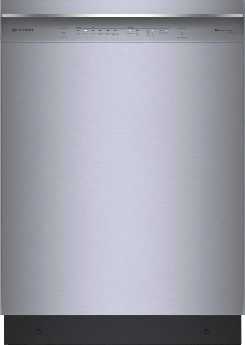 Bosch - 300 Series 24" Front Control Smart Built-In Tub Dishwasher with 3rd Rack and AquaStop Plus 46 dBA - Stainless Steel