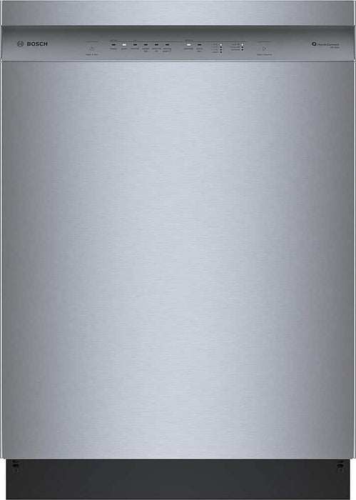 Bosch - 100 Series Plus 24" Front Control Smart Built-In Hybrid Stainless Steel Tub Dishwasher 48 dBA - Stainless Steel