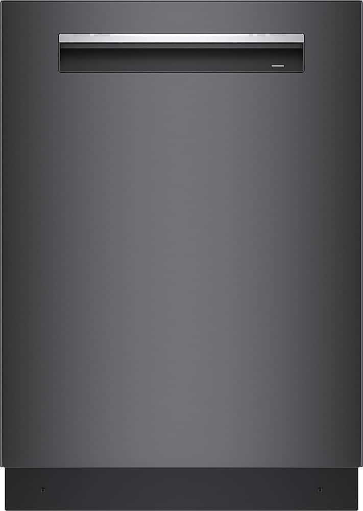 Bosch - 800 Series 24" Top Control Smart Built-In Stainless Steel Tub Dishwasher with 3rd Rack 42dBA - Black Stainless Steel