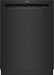 Bosch - 100 Series 24" Front Control Smart Built-In Hybrid Stainless Steel Tub Dishwasher with 50dBA - Black