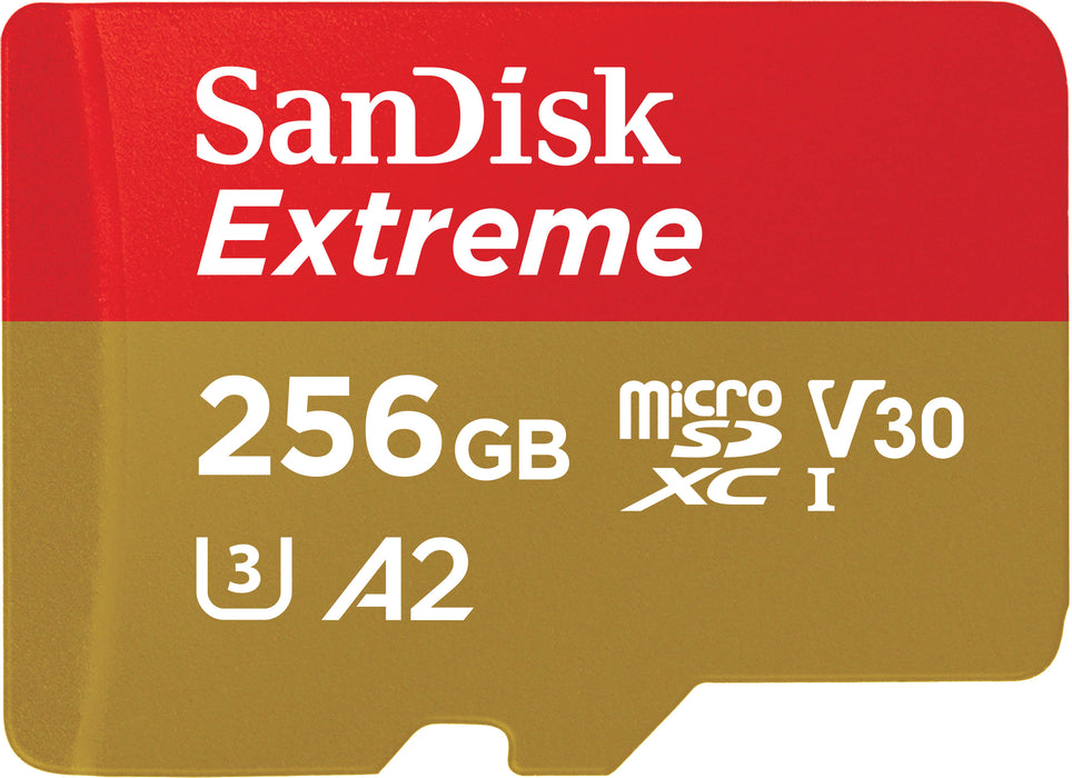 SanDisk - Extreme 256GB microSDXC UHS-I Memory Card for Gaming