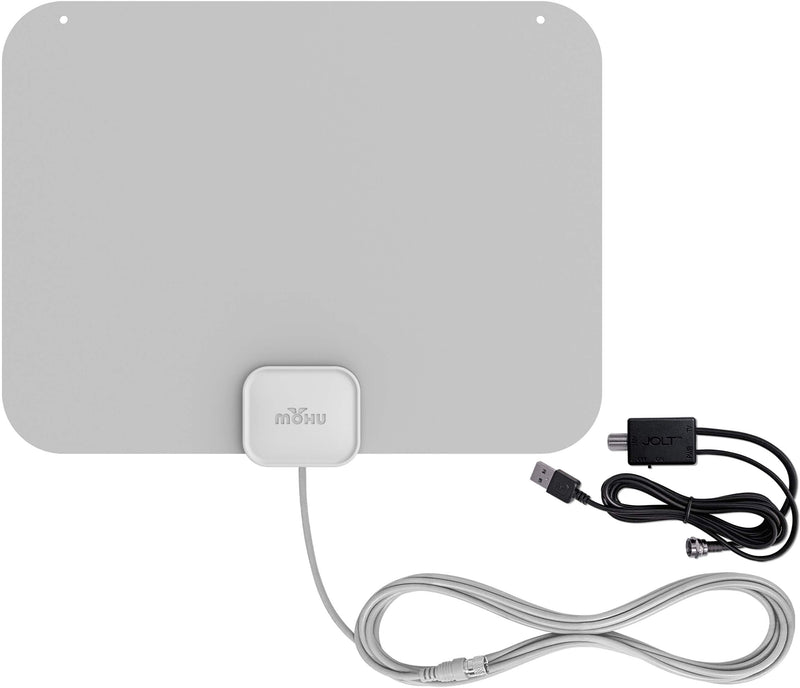 Mohu - Leaf Amplified Indoor HDTV Antenna 60-mile Range - Gray
