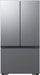 Samsung - 27 cu. ft. 3-Door French Door Counter Depth Smart Refrigerator with Dual Auto Ice Maker - Fingerprint Resistant Stainless Look