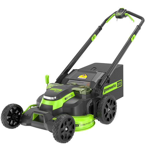 Greenworks - 80 Volt 25" Dual Blade Cordless Self-Propelled Lawn Mower (Battery  Charger Not Included) - Green