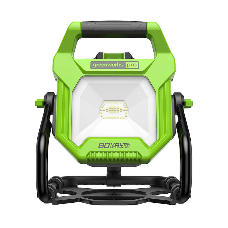 Greenworks - 80 Volt AC/DC 2500 LED Lumen Work Light (Battery  Charger Not Included) - Green
