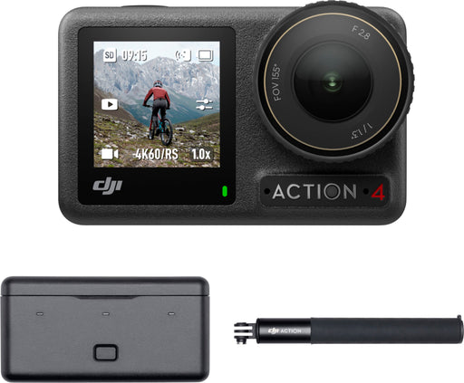 DJI - Osmo Action 4 4K Action Camera Adventure Bundle - Gray