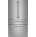 Caf - 28.7 Cu. Ft. 4-Door French Door Smart Refrigerator with Dual Dispense Autofill Pitcher - Stainless Steel